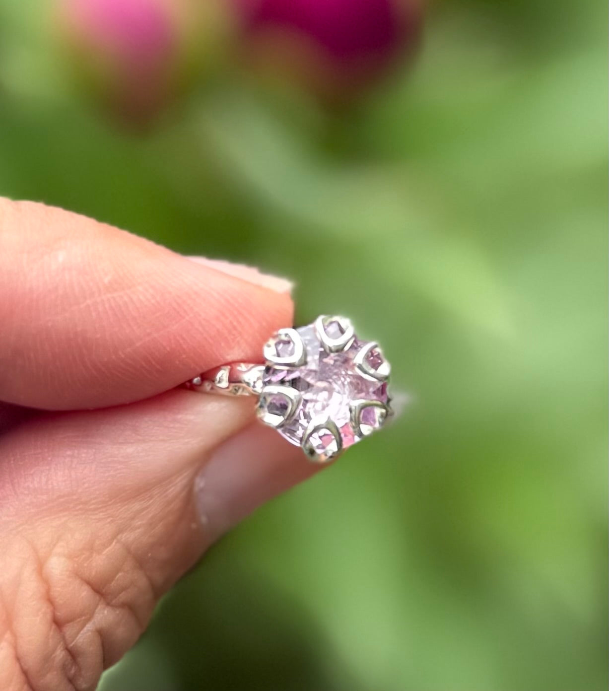 Poppy Ring in Rose Amethyst by Hannah Daye & Company
