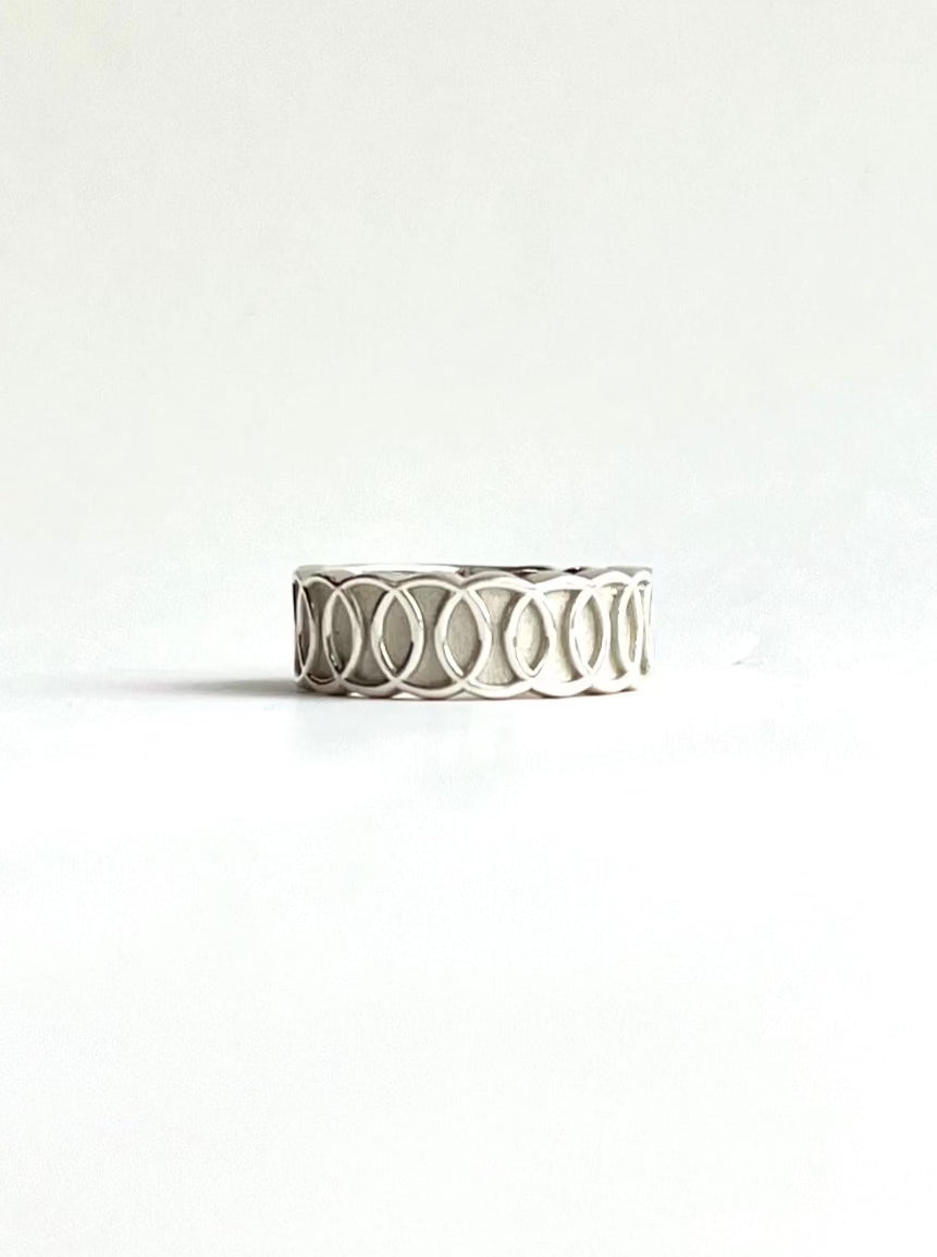 Oslo Band Ring Sterling Silver by Hannah Daye & Co