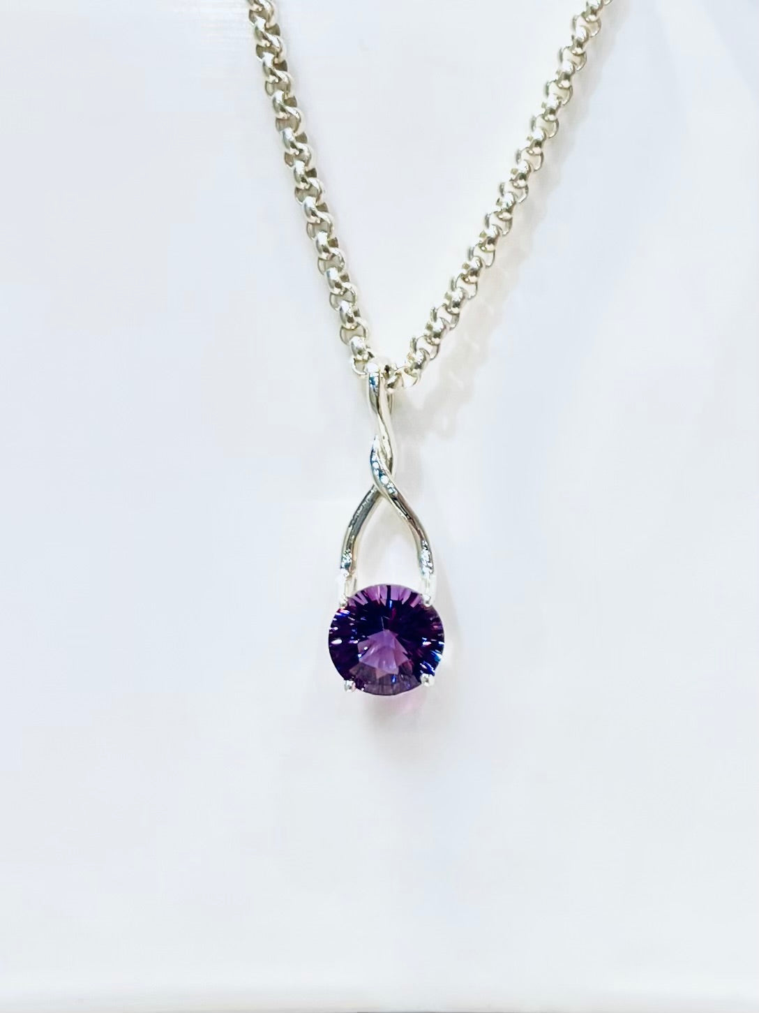 Amethyst Brillante Pendant by Hannah Daye designer fine jewelry