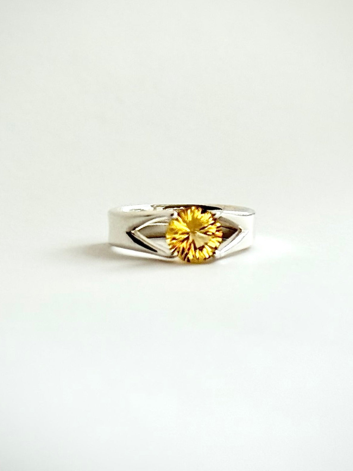Citrine Sterling Silver Brillante Ring by Hannah Daye fine jewelry original design hand crafted