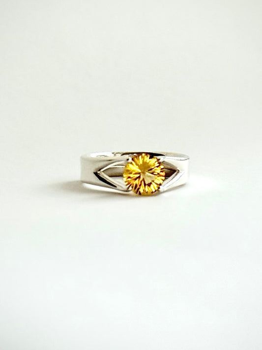 Citrine Sterling Silver Brillante Ring by Hannah Daye fine jewelry original design hand crafted