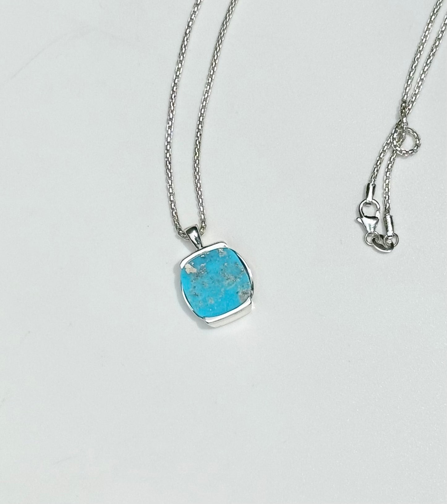 Turquoise Milan Sterling Silver Pendant by Hannah Daye & Co original design