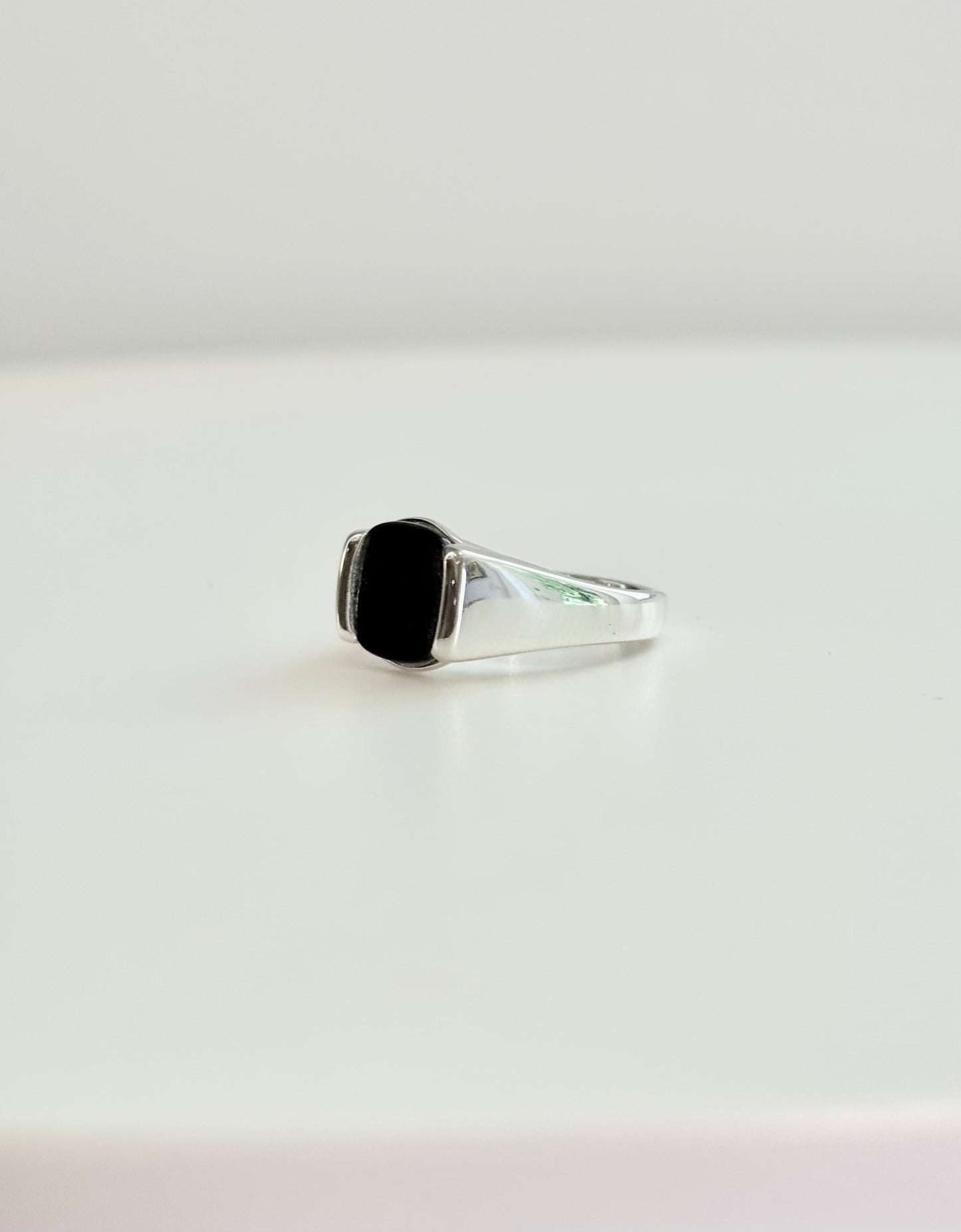 MIlan Piccolo Ring Black Onyx by Hannah Daye signet style