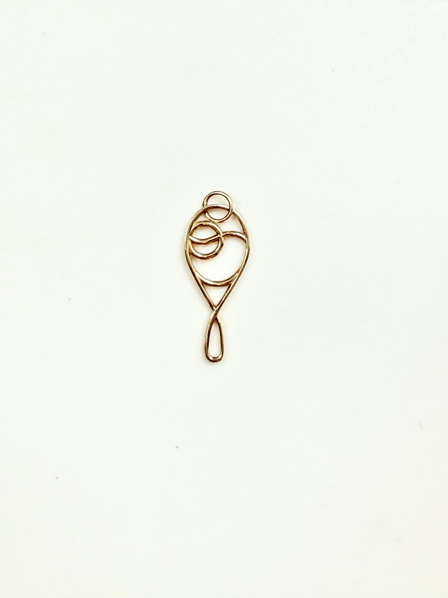 Deuce Tennis Charm 14k gold