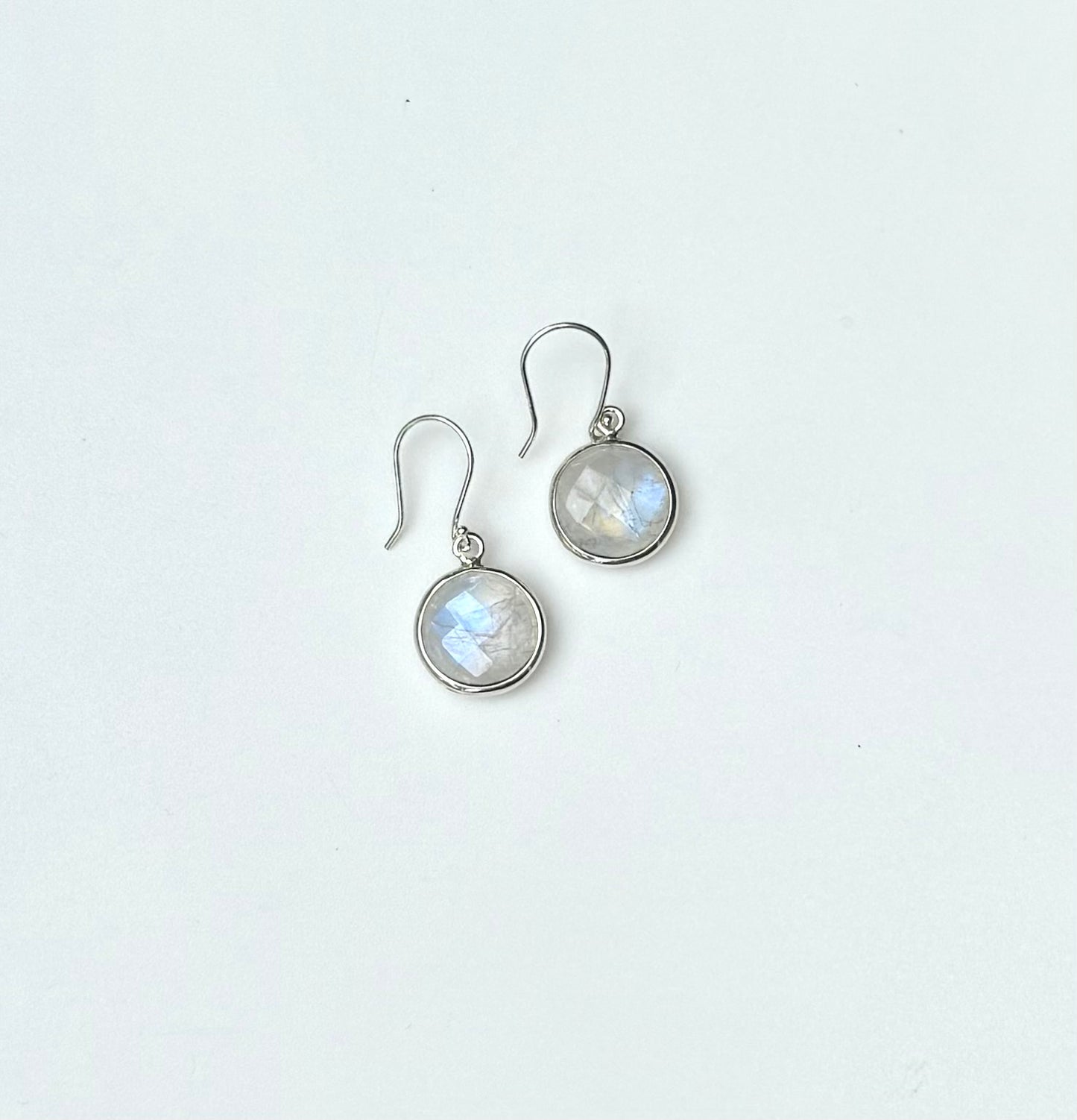 Single Rainbow Moonstone Drops Sterling Silver Hannah Daye jewelry