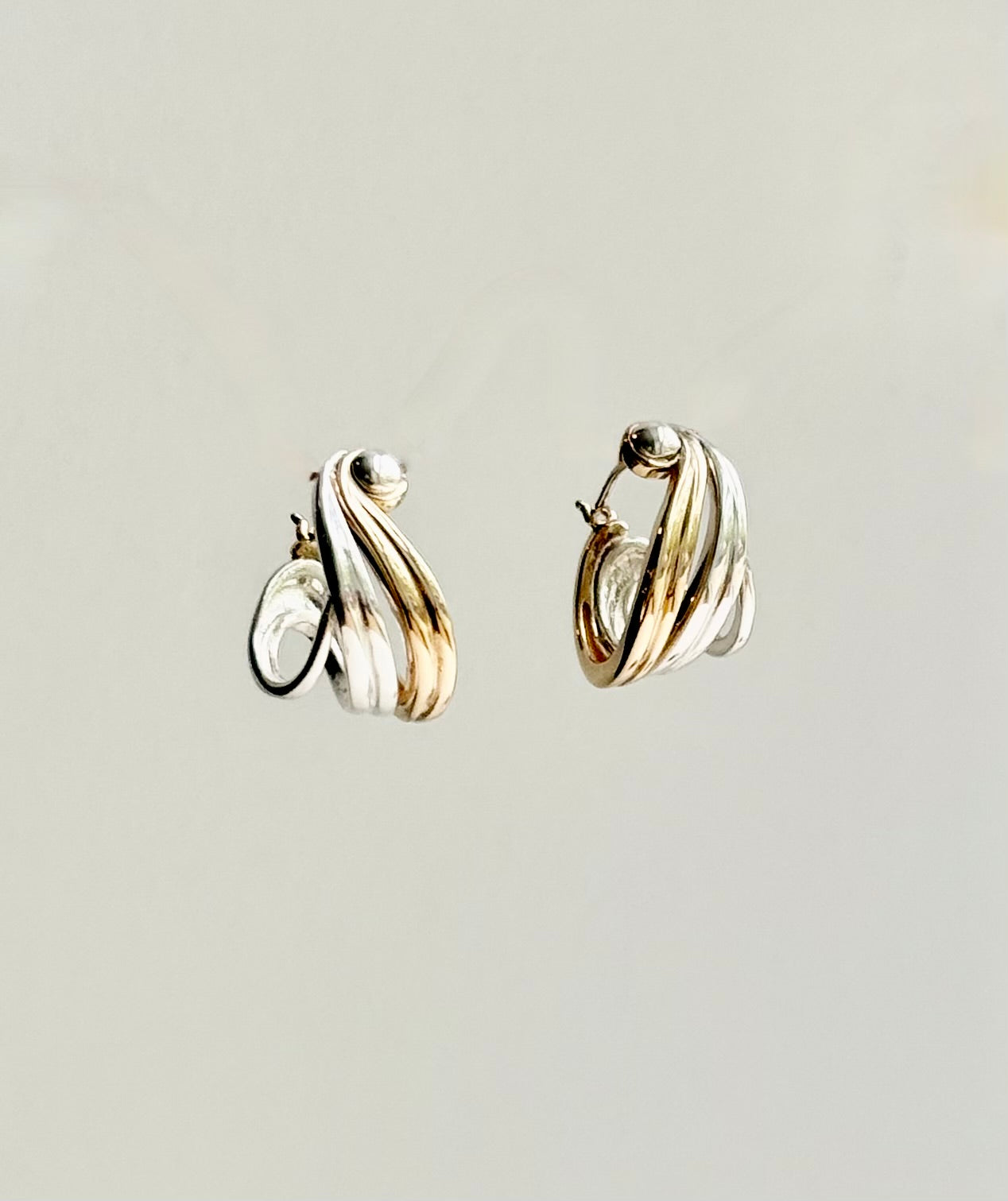 Aria Earrings - 14k Gold and Sterling Silver