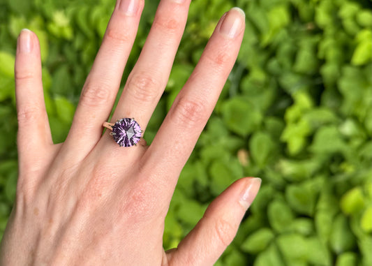 Brillante Cocktail Ring - Amethyst