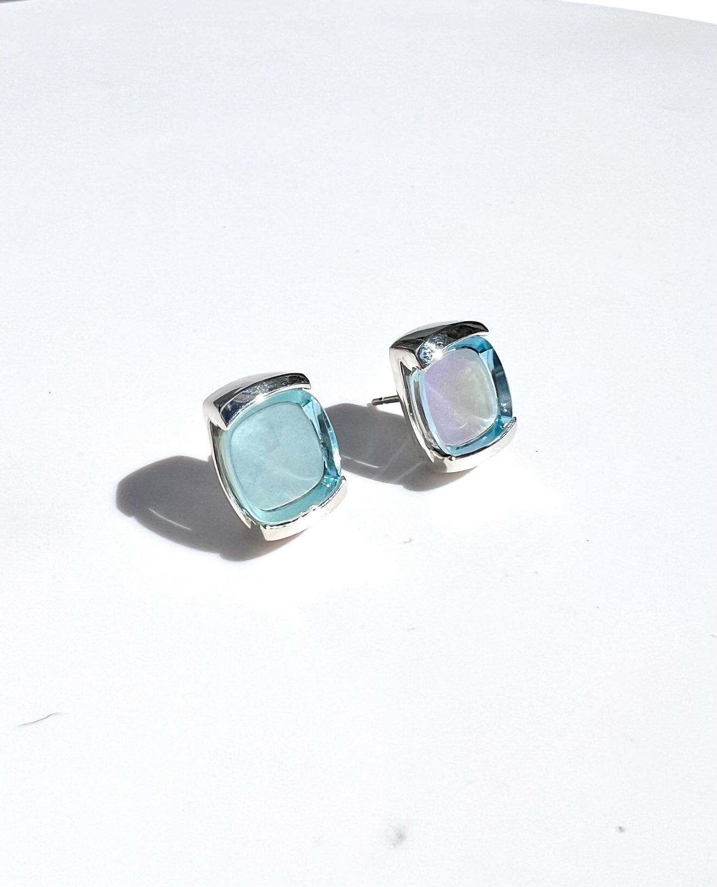 Milan Earrings - Sky Blue Topaz - Hannah Daye & Company