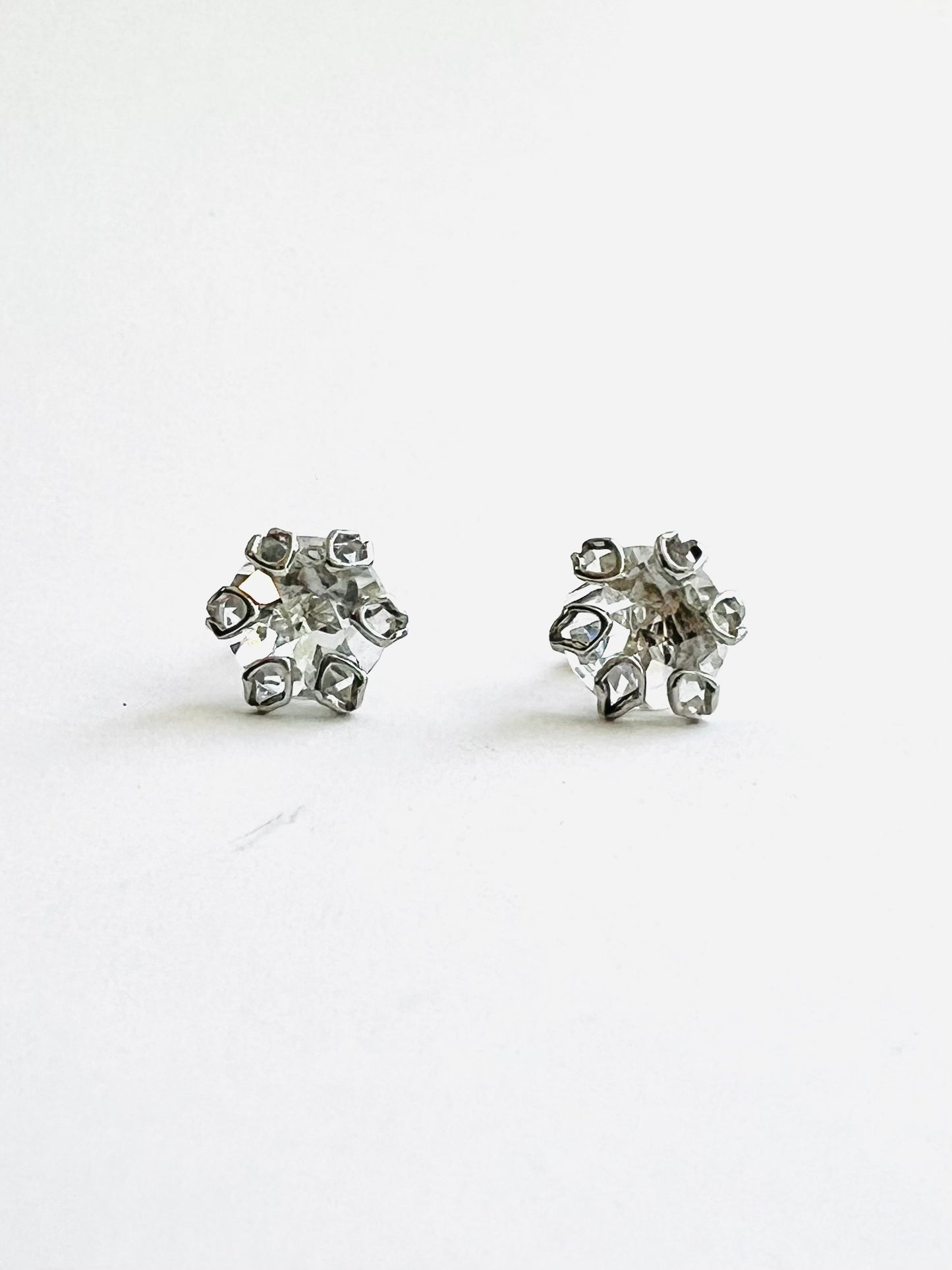 Poppy Earrings 14k Gold - White Topaz - Hannah Daye & Company