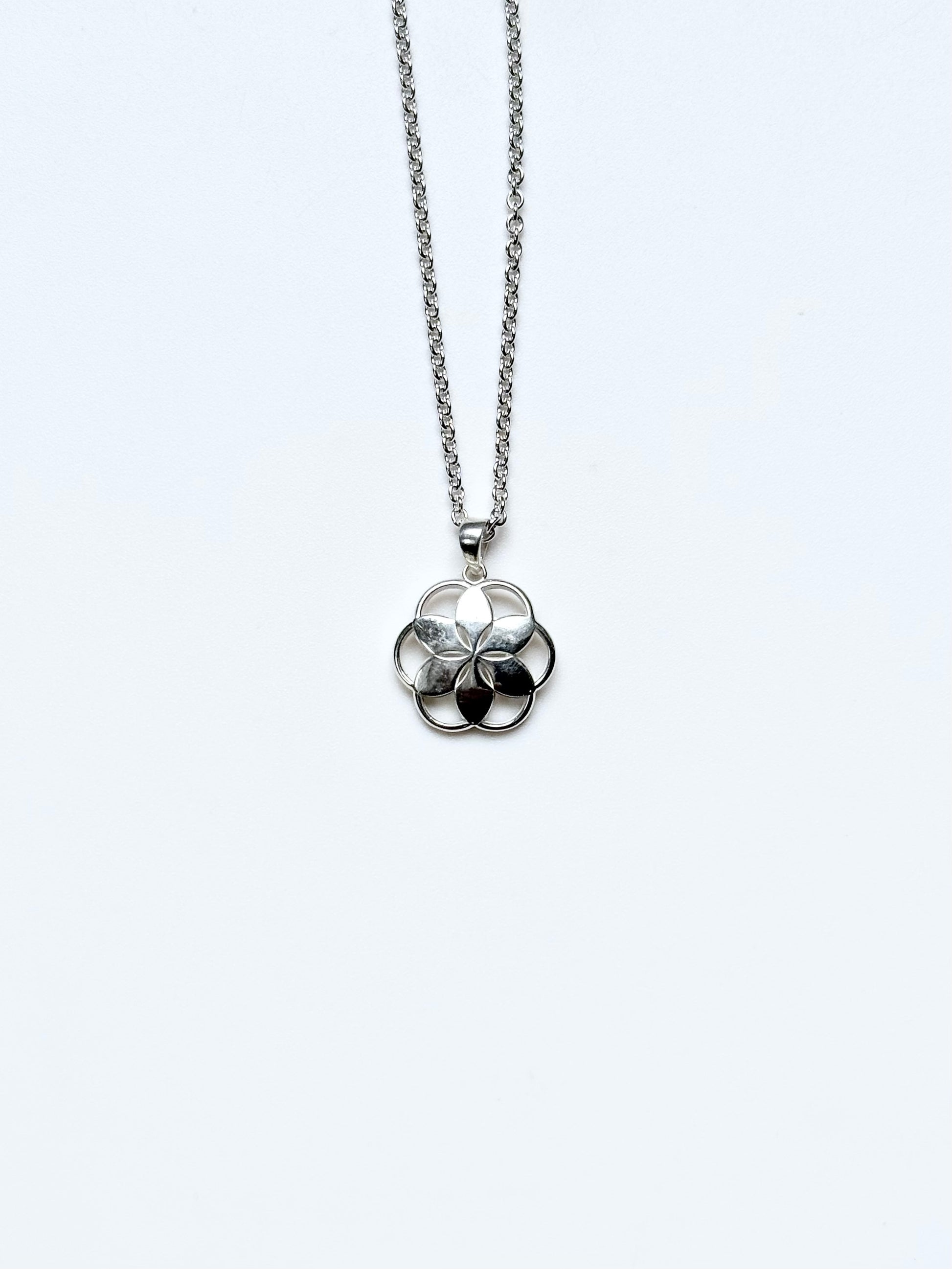Sterling Silver Pendant by Hannah Daye Rosette Piccolo
