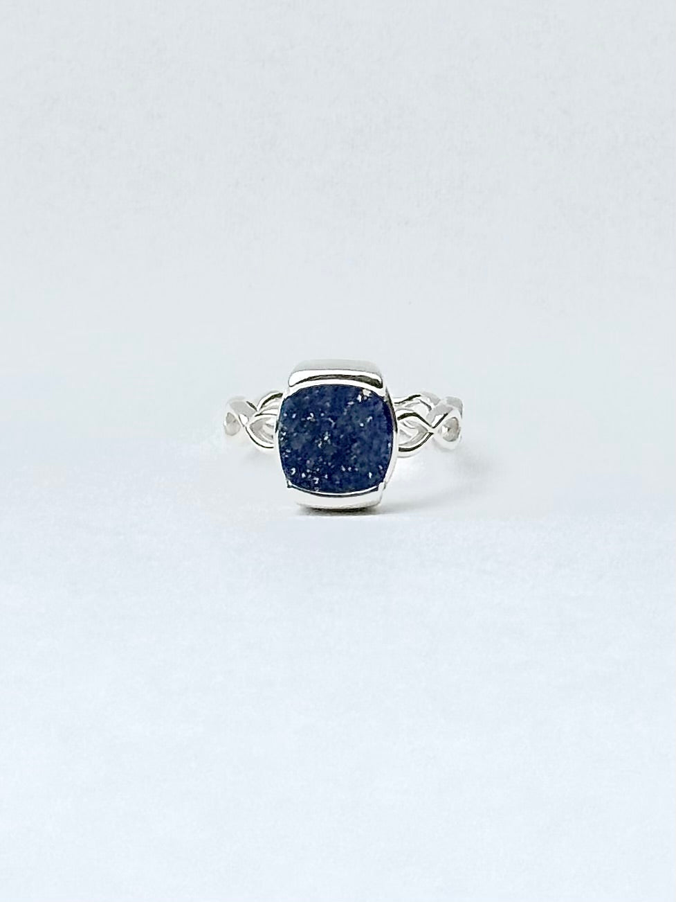 Milanese Ring - Lapis - Hannah Daye & Company