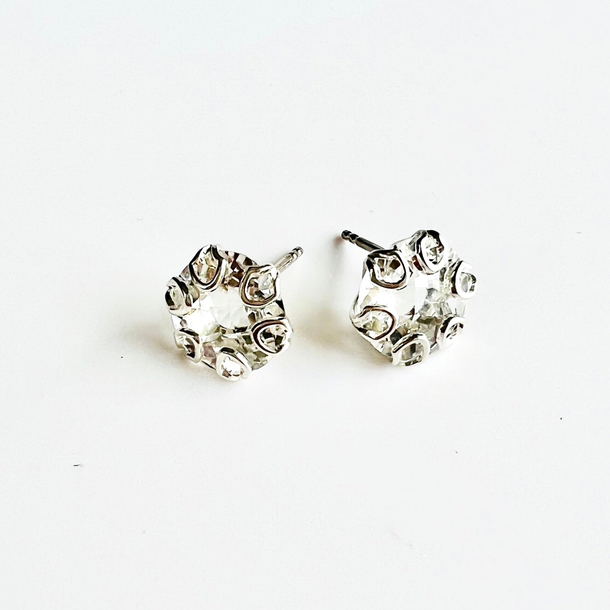 Poppy Earrings - White Topaz - Hannah Daye & Company