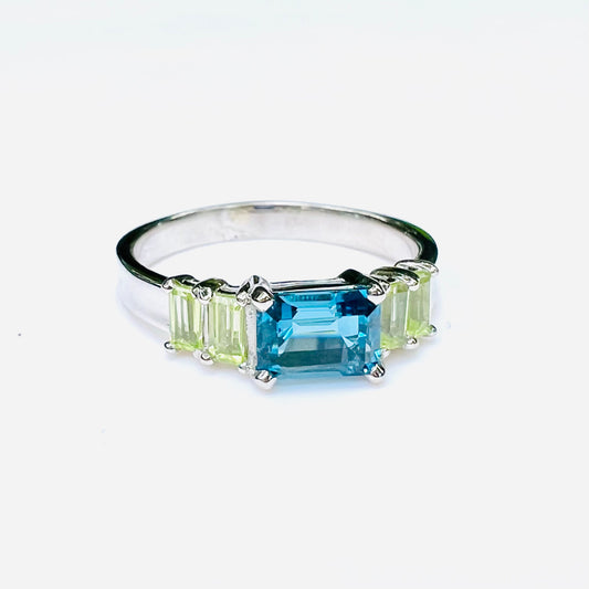 Lexi Band Ring London and Peridot by Hannah Daye & Co
