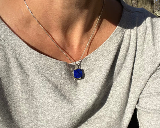 Lapis Milan Pendant by Hannah DAye