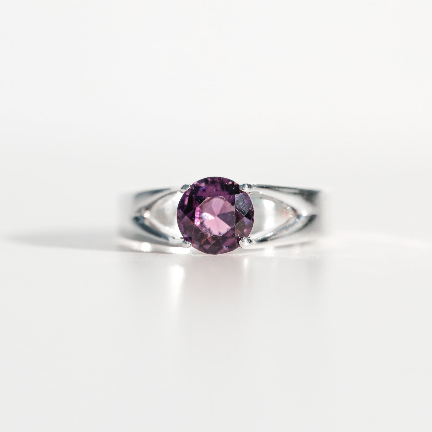 Amethyst Brillante Sterling Silver Ring Hannah Daye & Co