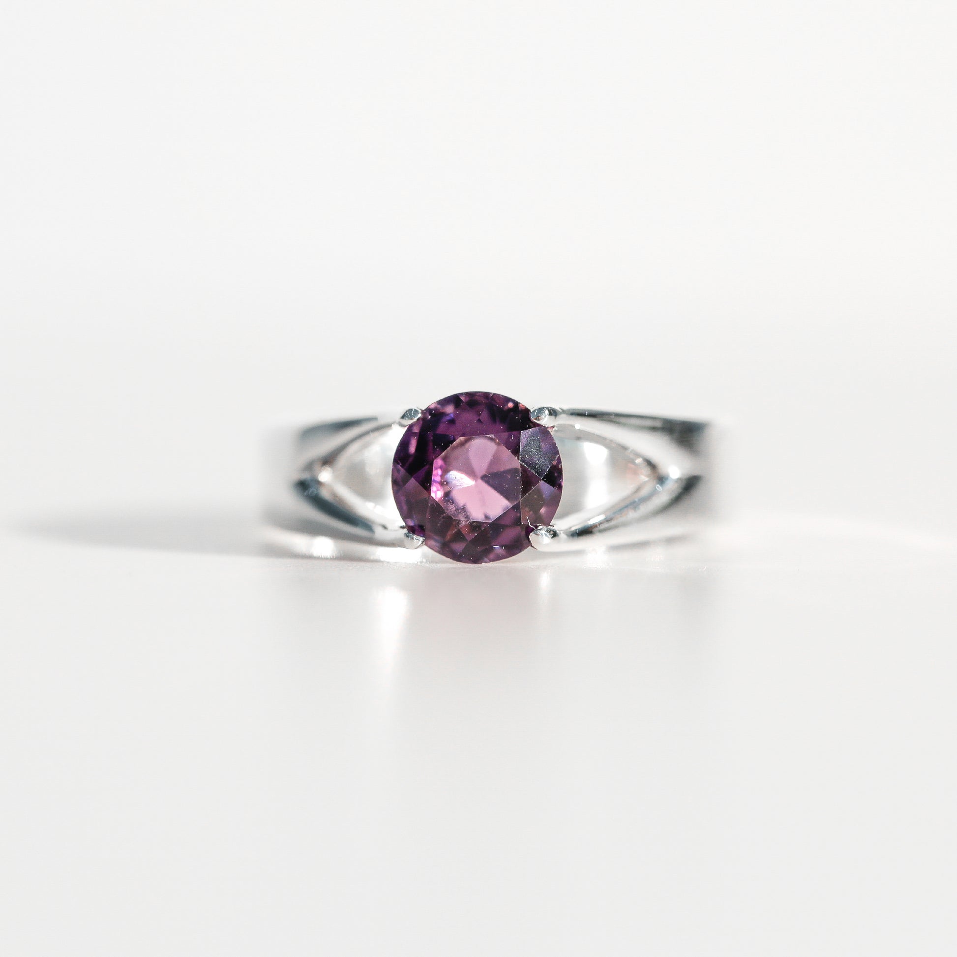 Amethyst Brillante Sterling Silver Ring Hannah Daye & Co