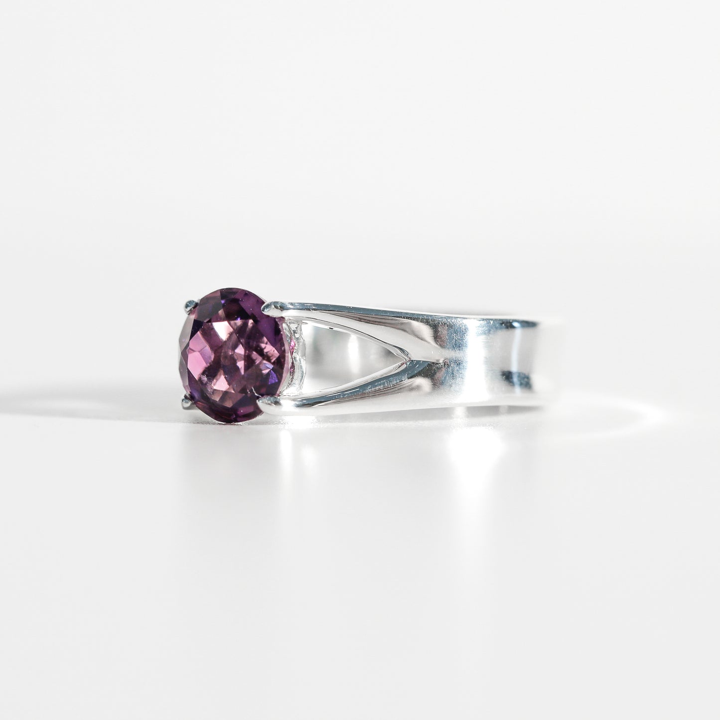 Amethyst Brillante Sterling Silver Ring Hannah Daye & Co