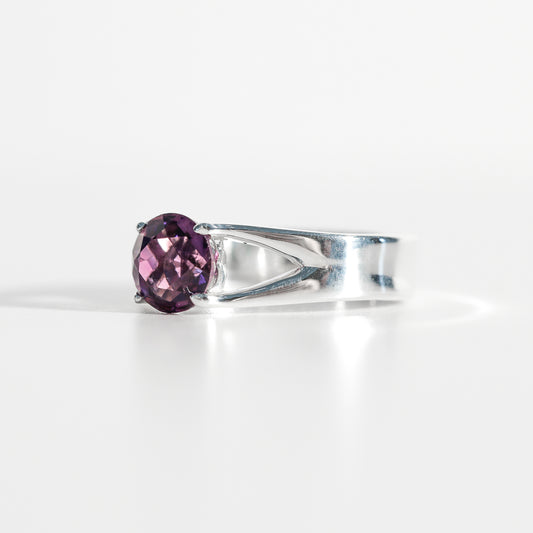 Amethyst Brillante Sterling Silver Ring Hannah Daye & Co