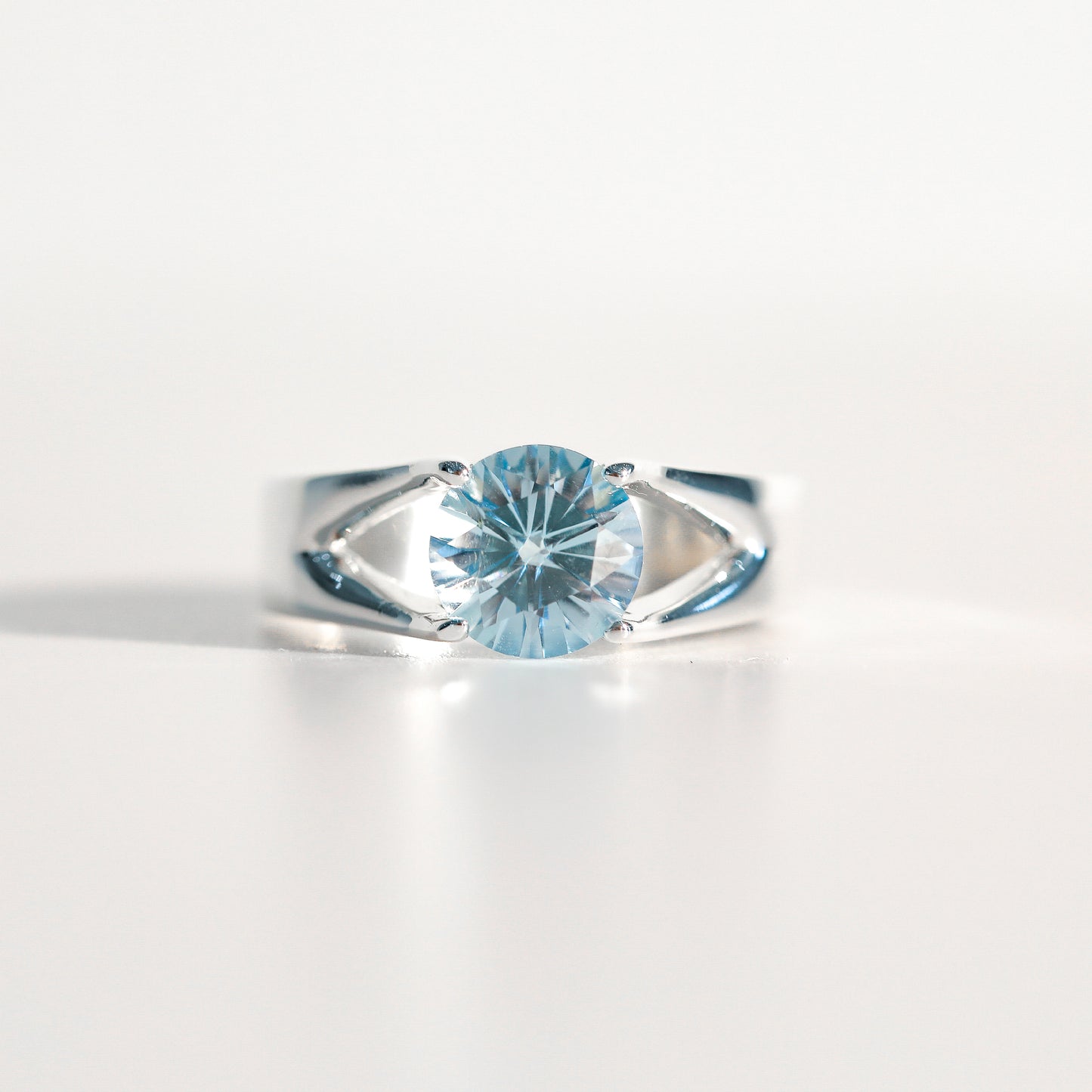 Sky Blue Topaz Brillante Sterling Silver Ring Hannah Daye & Co