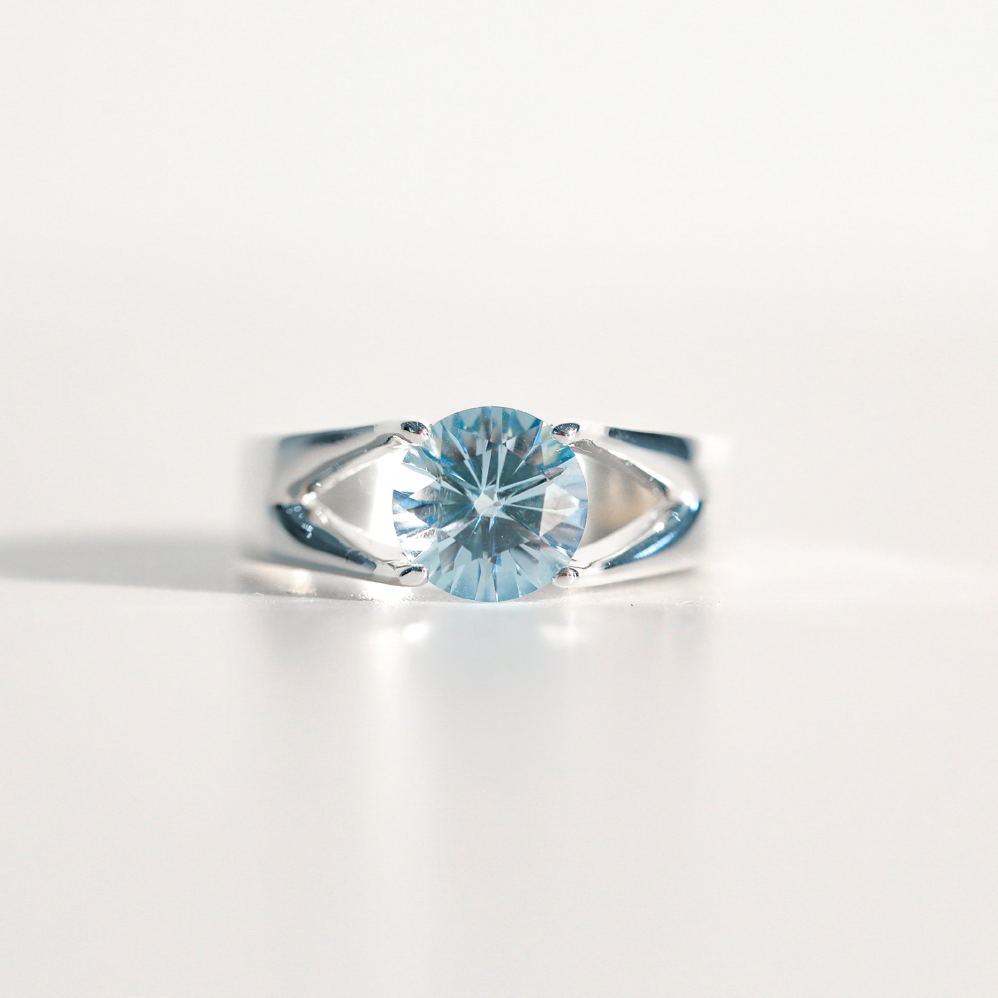 Sky Blue Topaz Brillante Sterling Silver Ring Hannah Daye & Co