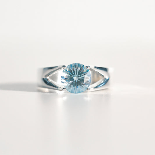 Sky Blue Topaz Brillante Sterling Silver Ring Hannah Daye & Co