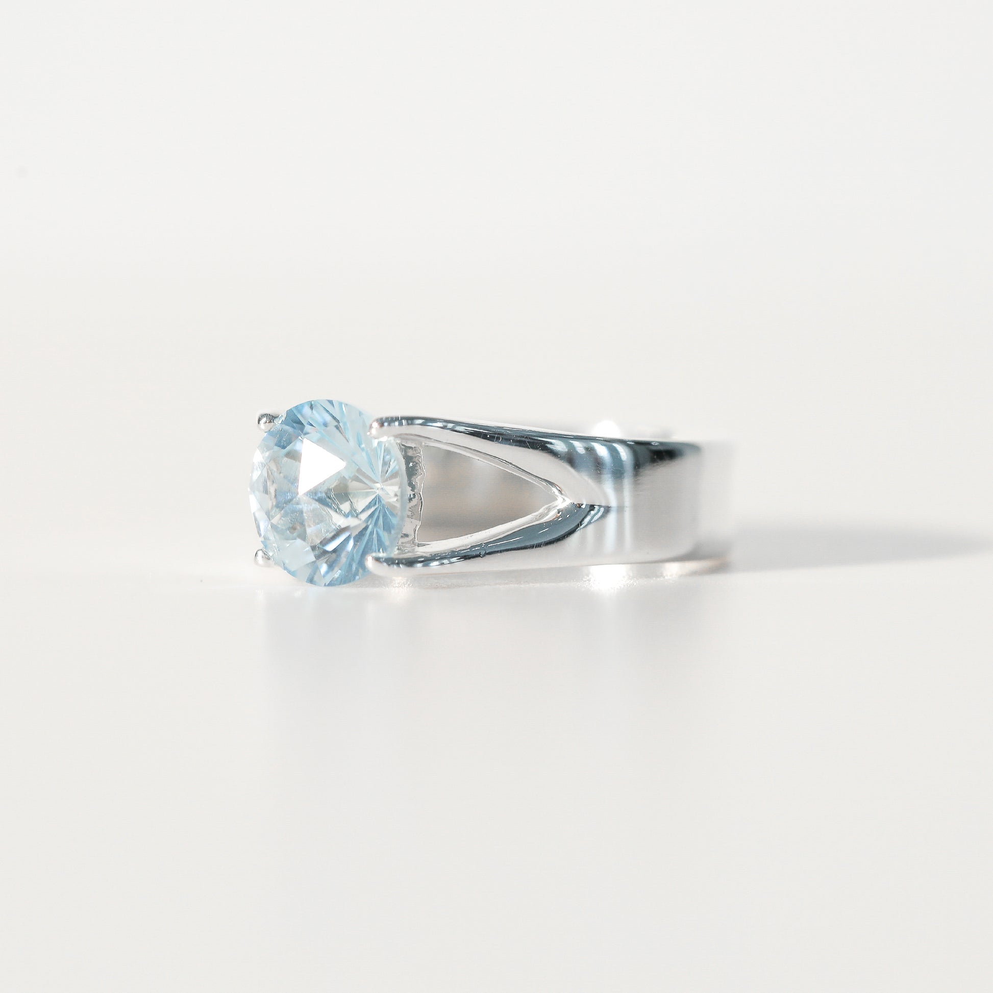 Sky Blue Topaz Brillante Sterling Silver Ring Hannah Daye & Co