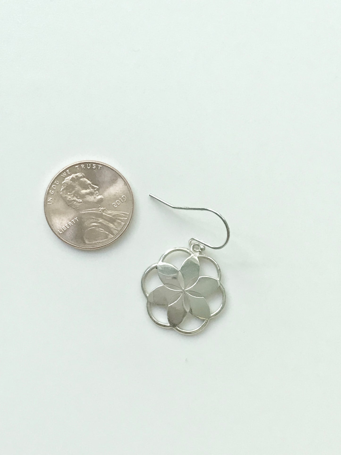 Rosette Dangle Earrings