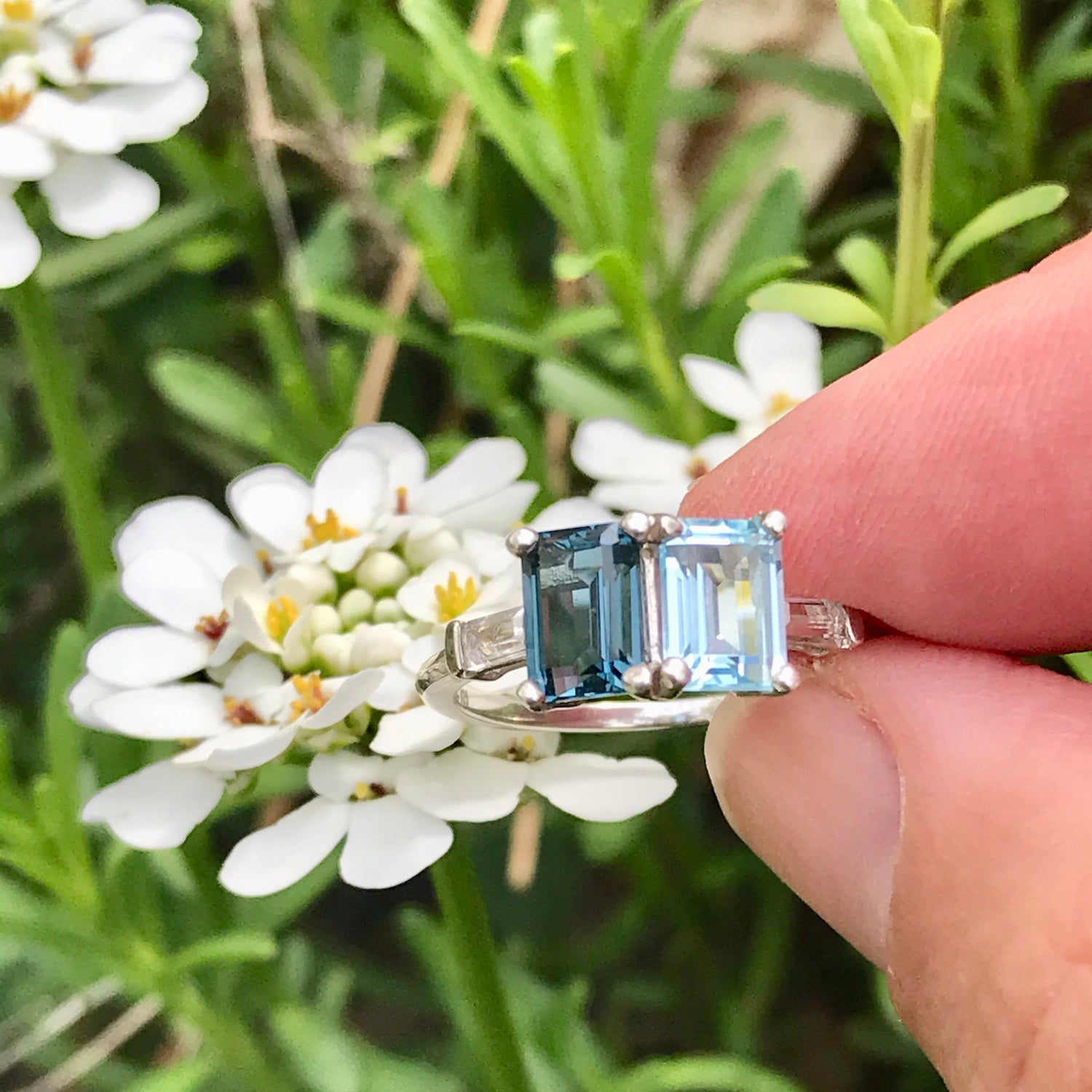 Lexington Ring in Blue Topaz by Hannah Daye & Co