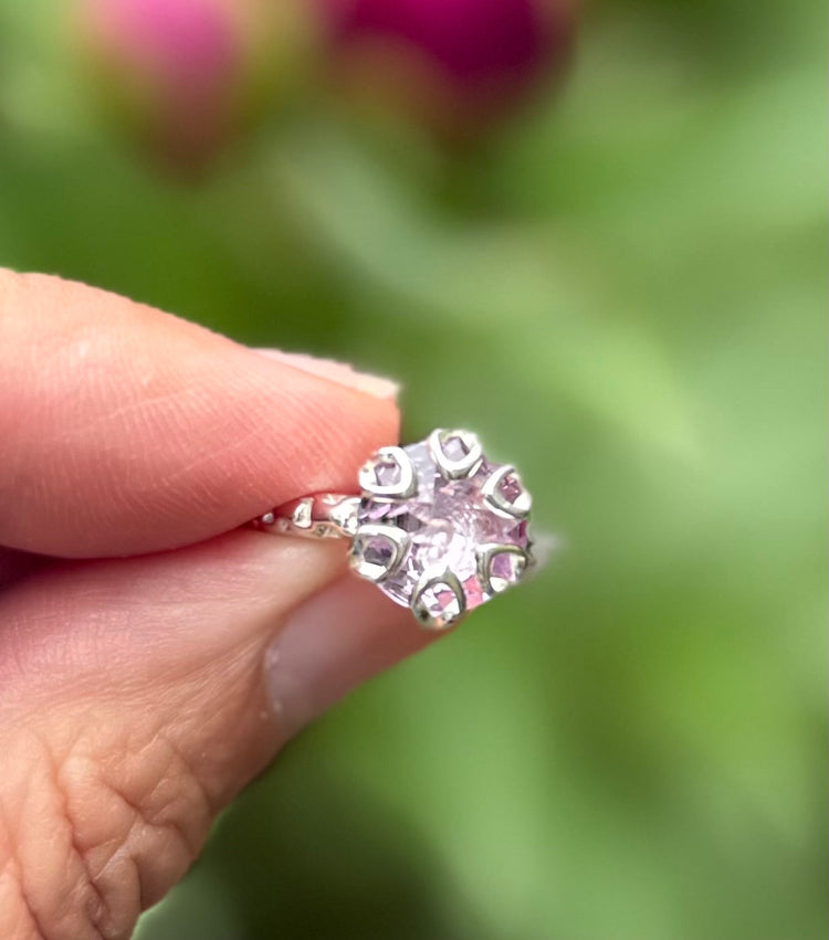 Poppy Ring in Rose Amethyst by Hannah Daye & Company