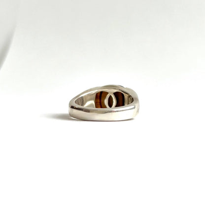 Inside view of Milan Piccolo Ring Tiger Eye by Hannah Daye & Co