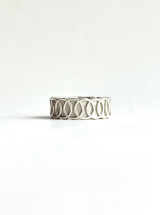 Oslo Band Ring Sterling Silver by Hannah Daye & Co 