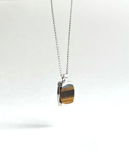 Milan pendant in Tiger Eye by Hannah Daye