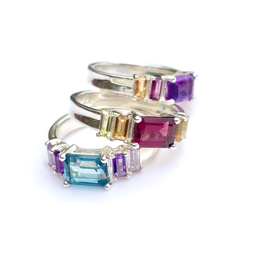 Lexi Band Ring - Amethyst