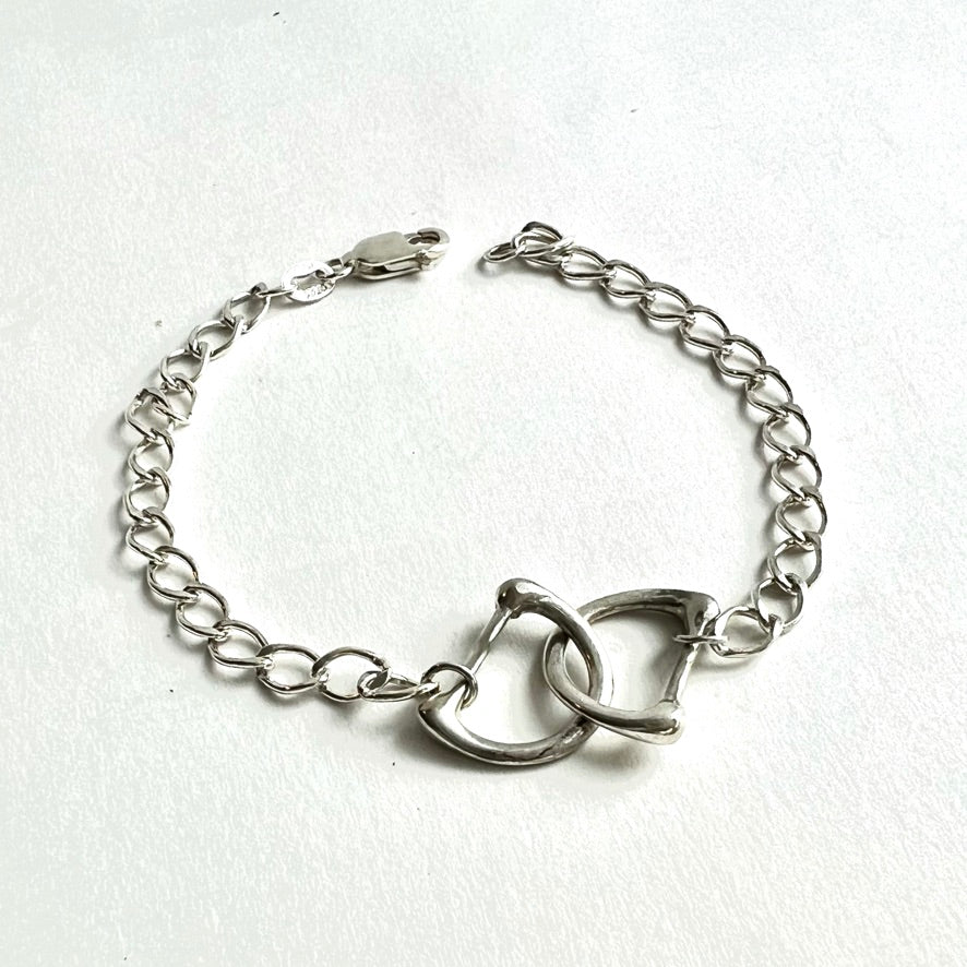 D-Ring Bracelet sterling silver by Hannah Daye