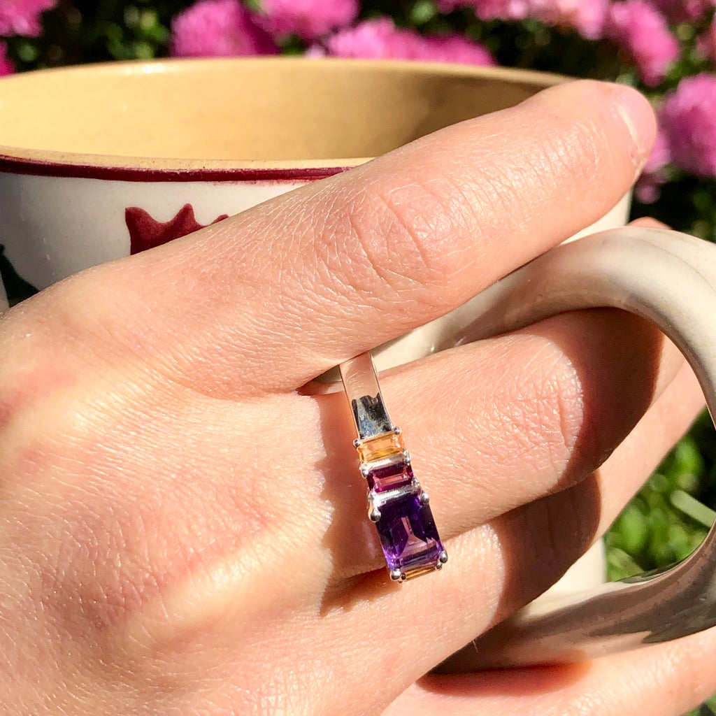 Lexi Band Ring - Amethyst