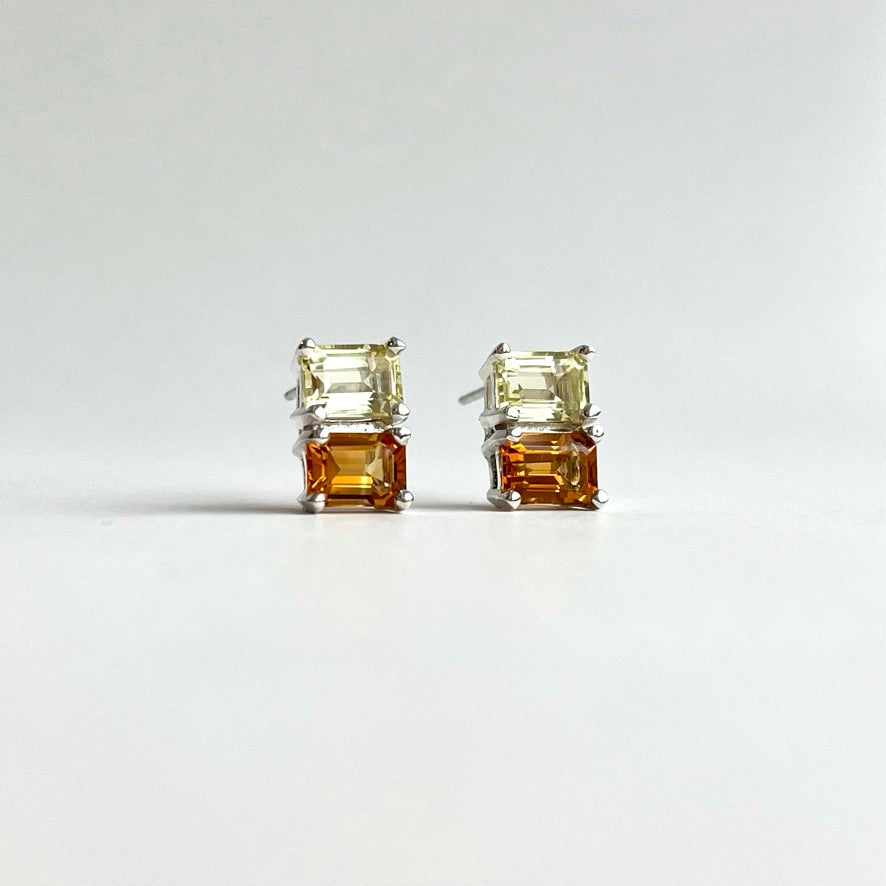 Lemon and Marigold Citrine Lexington Earrings by Hannah Daye jewels