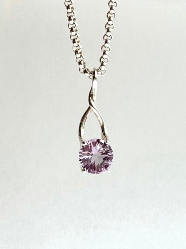 Rose of France Amethyst Brillante Pendant by Hannah Daye & Co