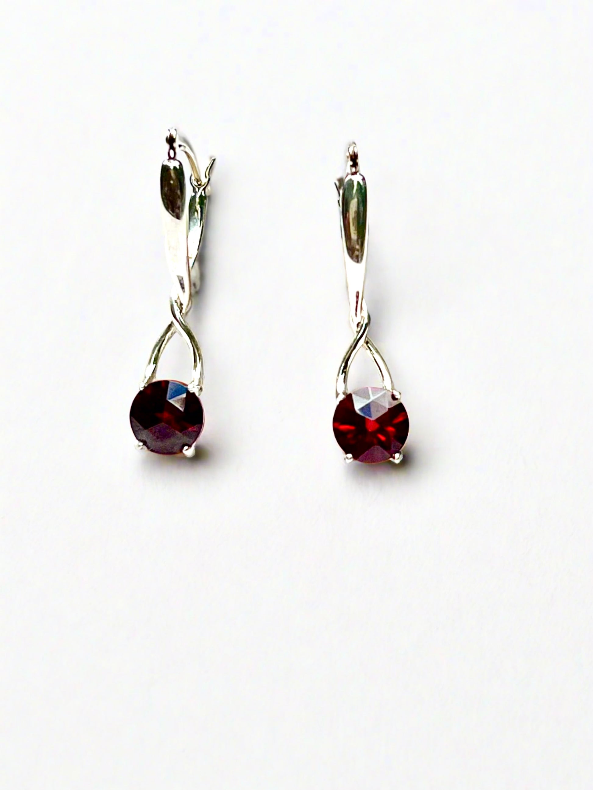 Brillante Garnet Earrings by Hannah Daye & Co