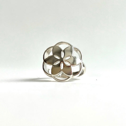 Sterling Silver Rosette Ring by Hannah Daye original design