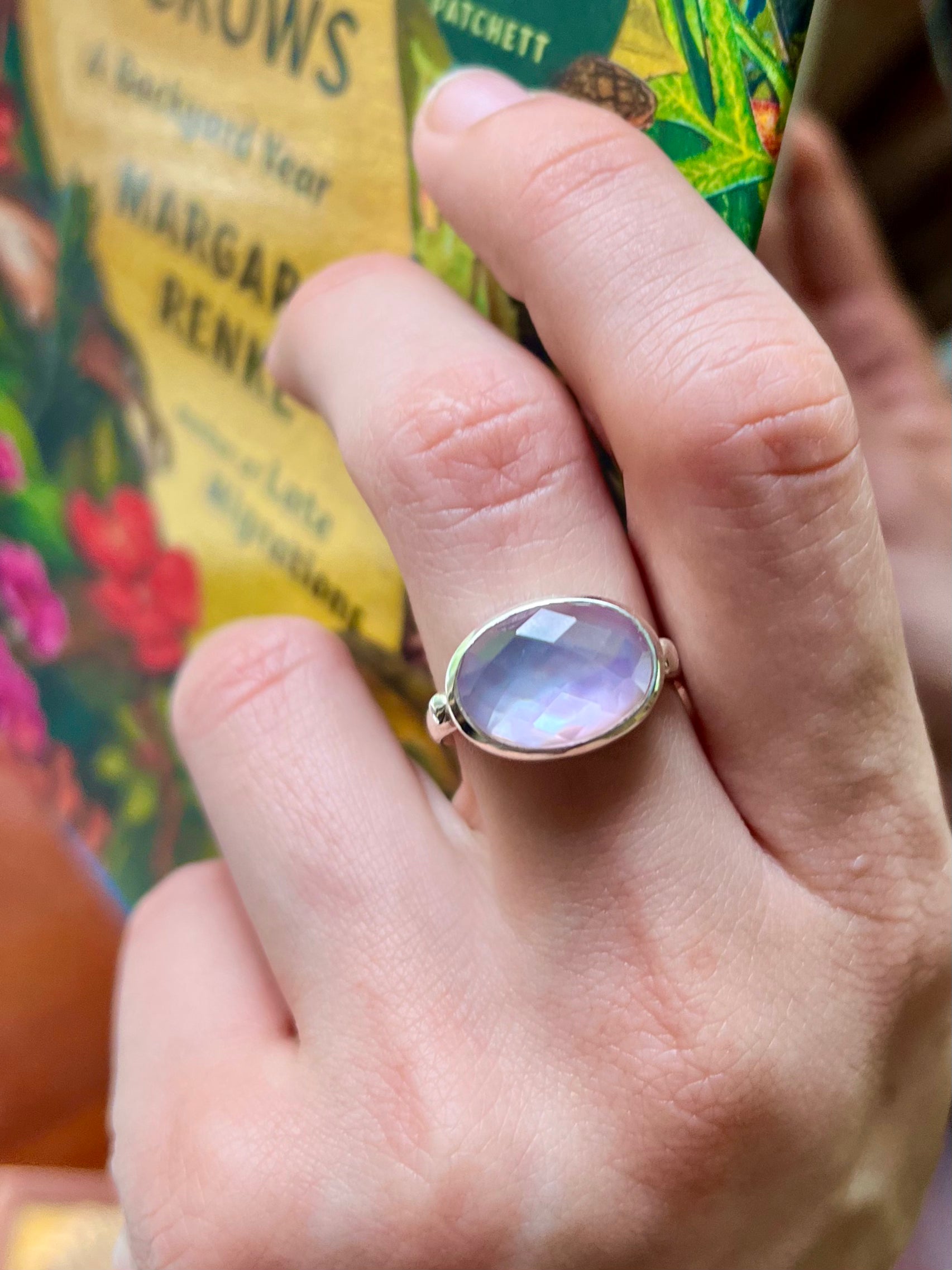 Windsor Sabine EW Ring Amethyst by Hannah Daye & Co