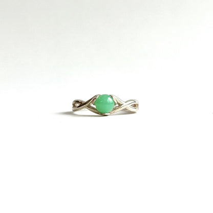 Fiore Ring Mint Chrysoprase by Hannah Daye jewelry