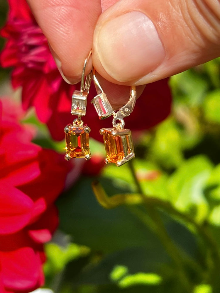 Lexi Drops in 14k gold with Citrine by Hannah Daye & Co