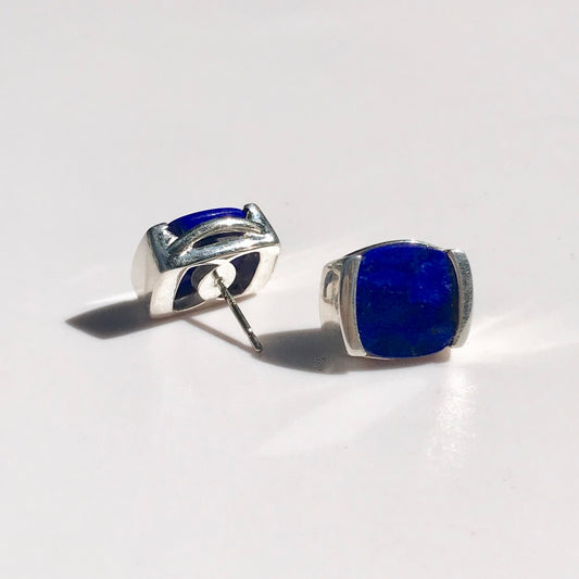 Milan Lapis Azule Earrings by Hannah Daye & Co