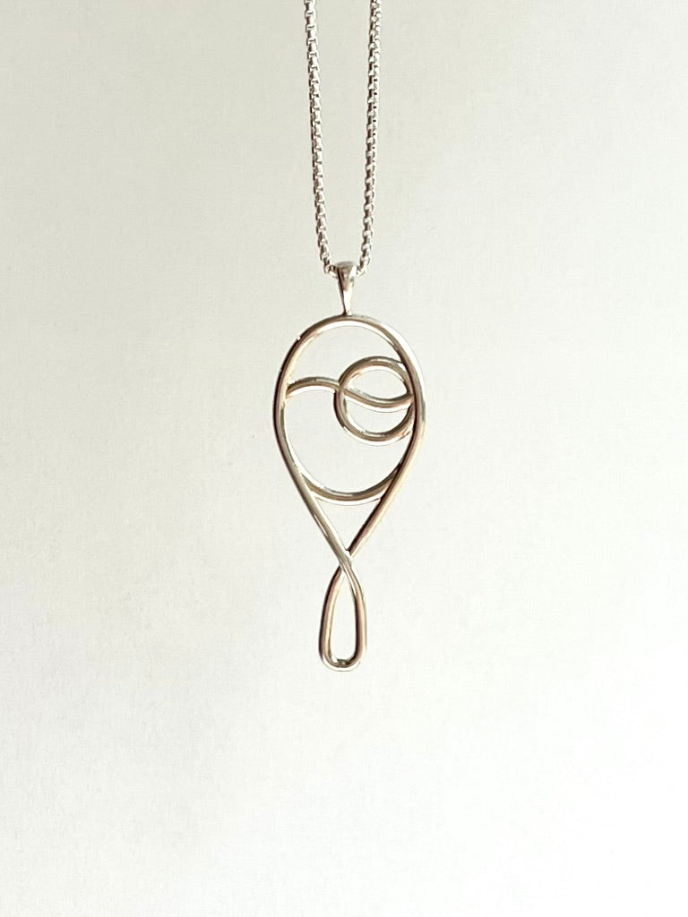 Deuce Grand Tennis Pendant Sterling Silver by Hannah Daye & Co original design