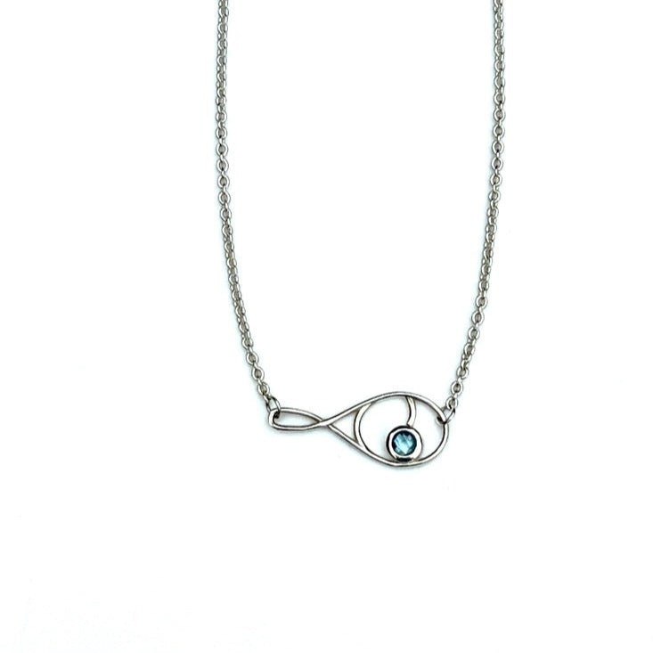 Handcrafted sterling silver necklace - Deuce Collection - Hannah Daye & Company