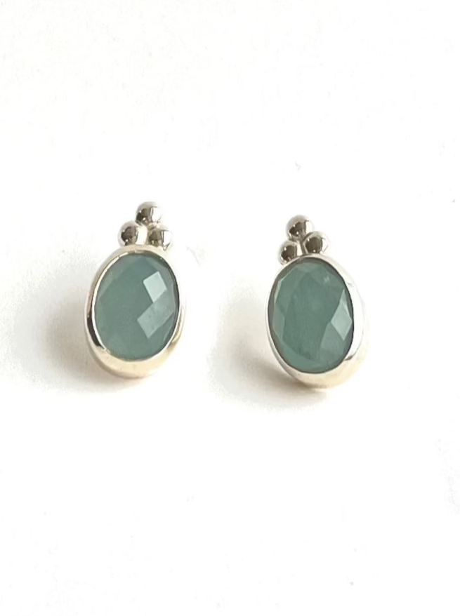 Windsor Aquamarine Earrings posts by Hannah Daye & Co