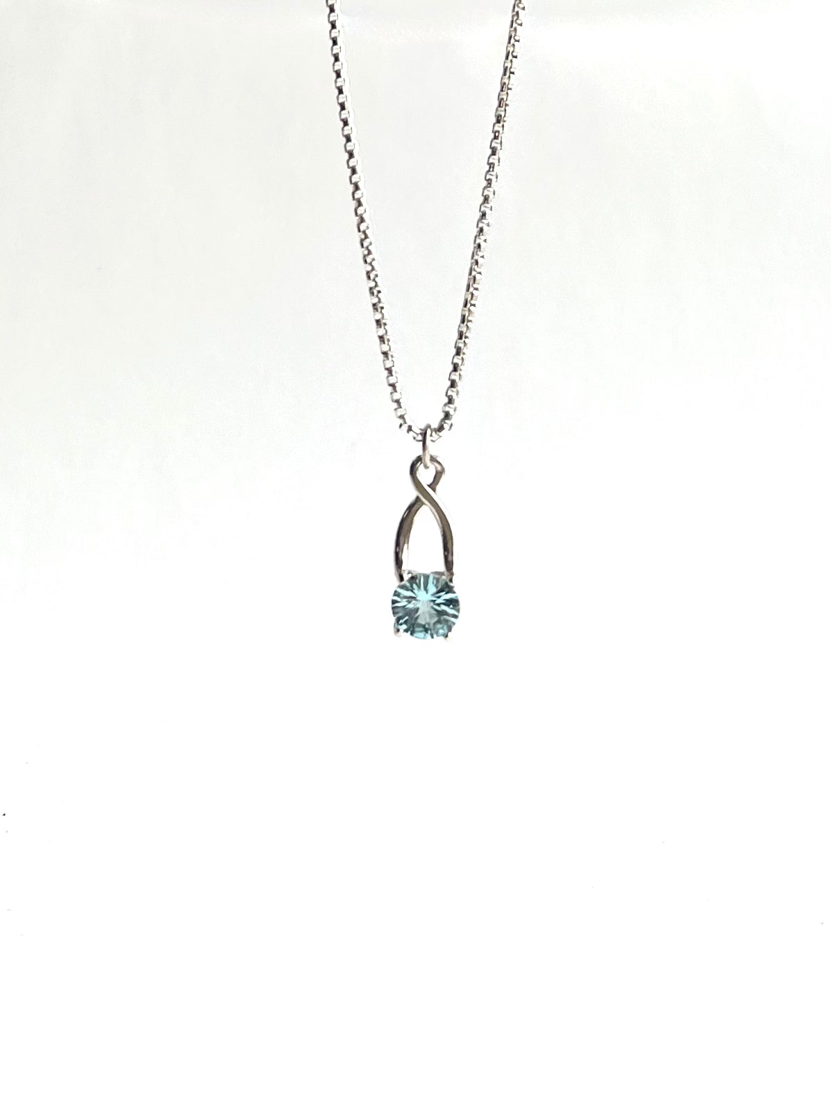 Brillante Charm pendant Sky Blue Topaz by Hannah Daye & Co