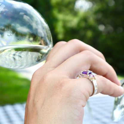 Lexi Band Ring - Amethyst