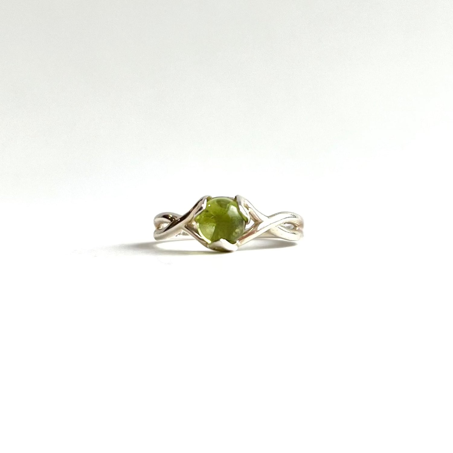 Peridot Fiore Max Ring Sterling Silver by Hannah Daye