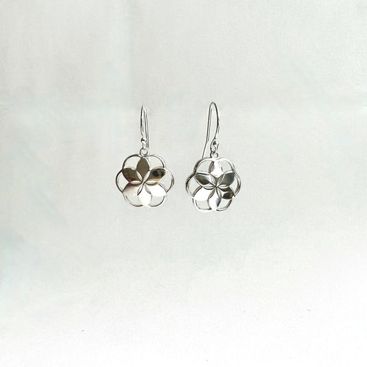 Handcrafted sterling silver earrings - Rosette Collection - Hannah Daye & Company